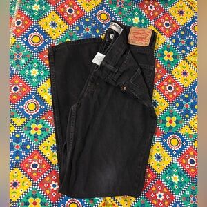 Levi's Men's Dark Black Relaxed Jeans